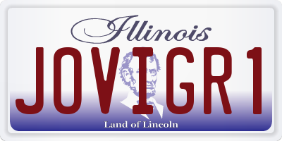 IL license plate JOVIGR1