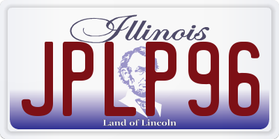 IL license plate JPLP96