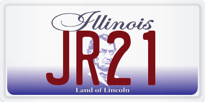 IL license plate JR21