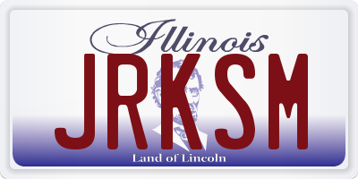 IL license plate JRKSM