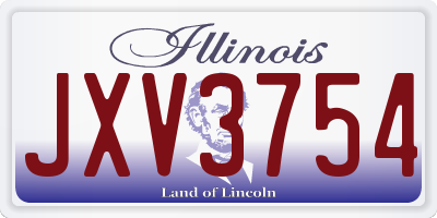 IL license plate JXV3754