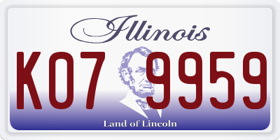 IL license plate K079959