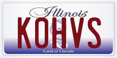 IL license plate K0HVS