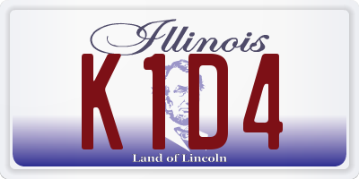 IL license plate K1D4