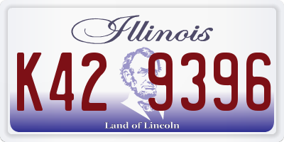 IL license plate K429396