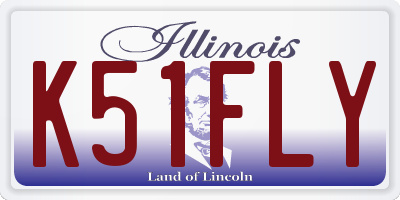IL license plate K51FLY