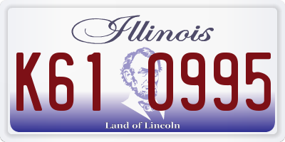 IL license plate K610995