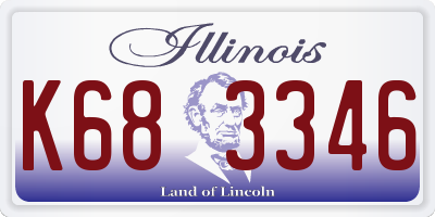 IL license plate K683346