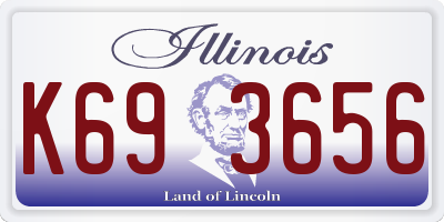 IL license plate K693656