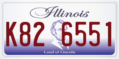 IL license plate K826551