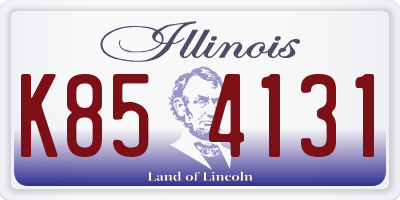 IL license plate K854131