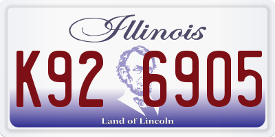 IL license plate K926905