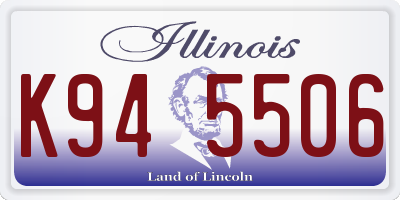 IL license plate K945506