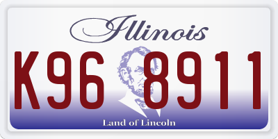 IL license plate K968911