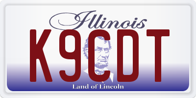 IL license plate K9CDT