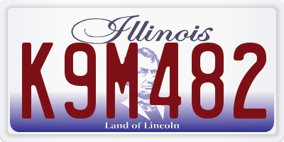 IL license plate K9M482