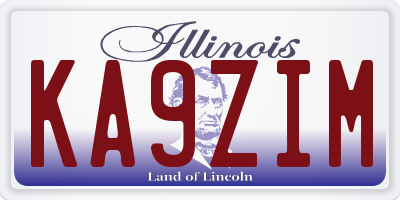 IL license plate KA9ZIM