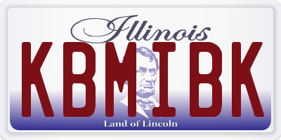 IL license plate KBMIBK