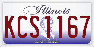 IL license plate KCS1167