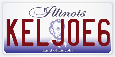 IL license plate KELJOE6