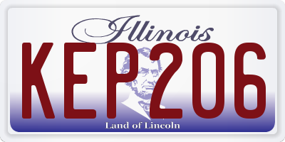 IL license plate KEP206