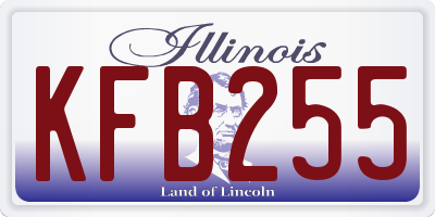 IL license plate KFB255