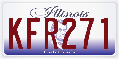 IL license plate KFR271