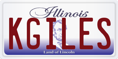 IL license plate KGILES