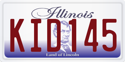 IL license plate KID145