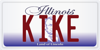 IL license plate KIKE