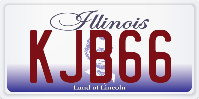 IL license plate KJB66