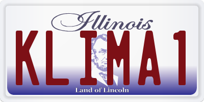 IL license plate KLIMA1