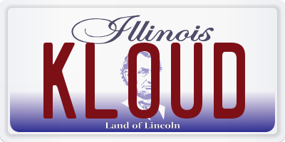 IL license plate KLOUD