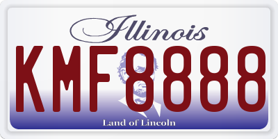 IL license plate KMF8888