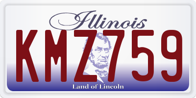 IL license plate KMZ759