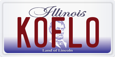 IL license plate KOFLO