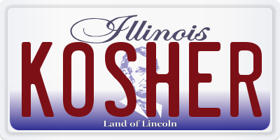 IL license plate KOSHER