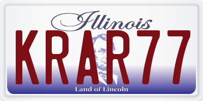 IL license plate KRAR77