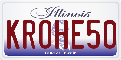 IL license plate KROHE50