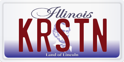 IL license plate KRSTN