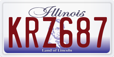 IL license plate KRZ687