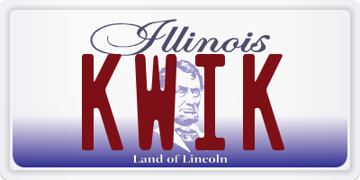 IL license plate KWIK