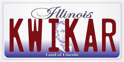 IL license plate KWIKAR