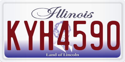 IL license plate KYH4590