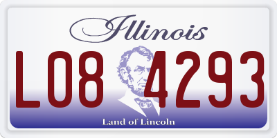 IL license plate L084293