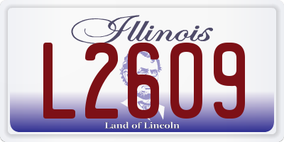 IL license plate L2609