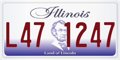 IL license plate L471247