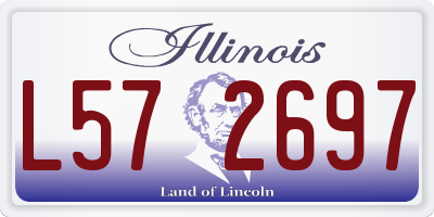 IL license plate L572697