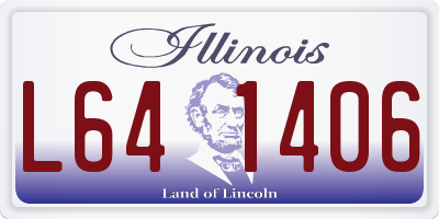 IL license plate L641406