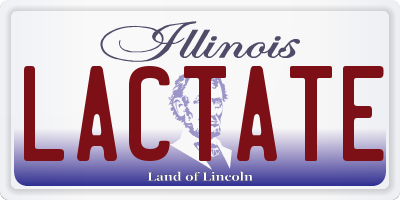IL license plate LACTATE